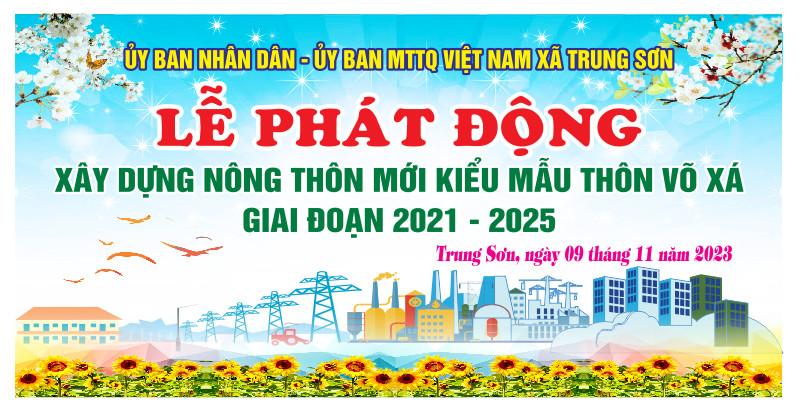 Lễ phát động xây dựng Nông thôn mới kiểu mẫu thôn Võ Xá giai đoạn 2021-2025